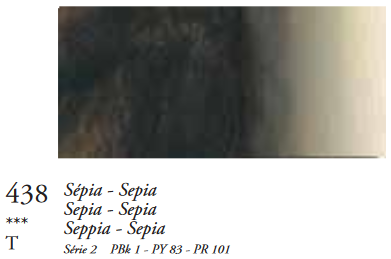 Sepia (Serie 2) Oil Stick van Sennelier 38 ML Kleur 438