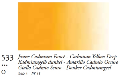 Cadmiumgeel Donker (Serie 3) Oil Stick van Sennelier 38 ML Kleur 533