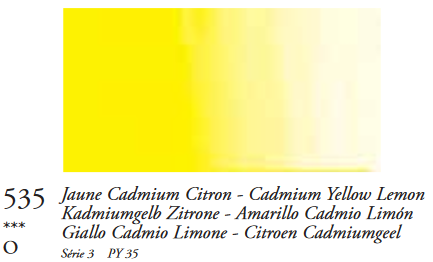 Cadmiumgeel Citroen (Serie 3) Oil Stick van Sennelier 38 ML Kleur 535