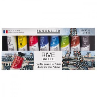 Starter Set Rive Gauche olieverf van Sennelier 8 x 40 ML Set 313