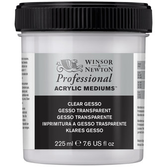 Clear Gesso /Transparante Gesso Professional Acrylic van Winsor &amp; Newton 946 ml nr: 4919