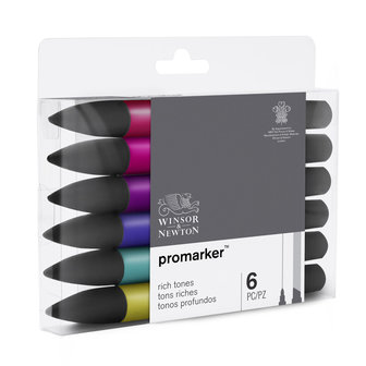 Promarker 6 x Rich Tones van Winsor &amp; Newton Set 111