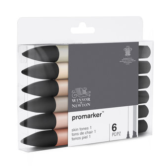 Promarker 6 x Skin Tones van Winsor &amp; Newton Set 114