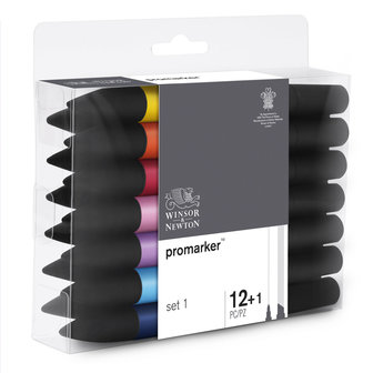 Promarker Set 1 12 x Promarker en Blender van Winsor &amp; Newton Set 137