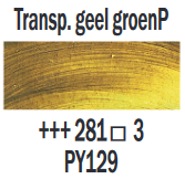 Transparantgeel groen Rembrandt Olieverf Royal Talens 15 ML (Serie 3) Kleur 281