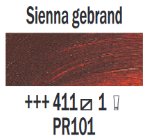 Sienna gebrand Rembrandt Olieverf Royal Talens 15 ML (Serie 1) Kleur 411