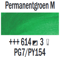 Permanentgroen middel Rembrandt Olieverf Royal Talens 15 ML (Serie 3) Kleur 614