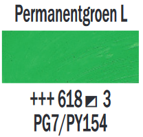 Permanentgroen Licht Rembrandt Olieverf Royal Talens 15 ML (Serie 3) Kleur 618