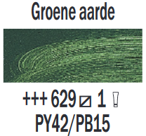 Groene aarde Rembrandt Olieverf Royal Talens 15 ML (Serie 1) Kleur 629