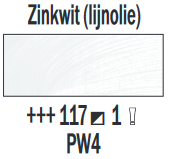 Zinkwit lijnolie Rembrand Olieverf Royal Talens 150 ML (Serie 1) Kleur 117