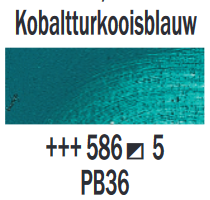 Kobaltturkooisblauw Rembrandt Olieverf Royal Talens 40 ML (Serie 5) Kleur 586