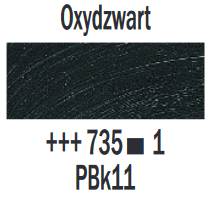 Oxydzwart Rembrandt Olieverf Royal Talens 40 ML (Serie 1) Kleur 735