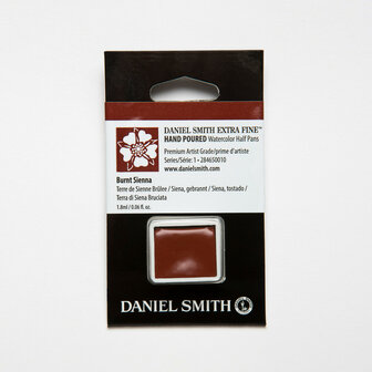 Burnt Sienna (S1) Daniel Smith Half pans Aquarelverf / Watercolour Kleur 010