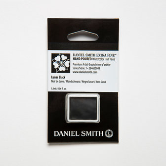 Lunar Black (S1) Daniel Smith Half pans Aquarelverf / Watercolour Kleur 049