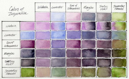 Colors of Inspiration Set Daniel Smith 6 Halve napjes Aquarelverf / half pans Watercolour