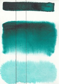 Transparent Turquoise Aquarius Heel napje Aquarelverf van Roman Szmal Kleur 228