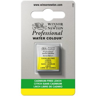 Cadmium-Free Lemon (S4) Professional Watercolour van Winsor &amp; Newton Half napje Kleur 898