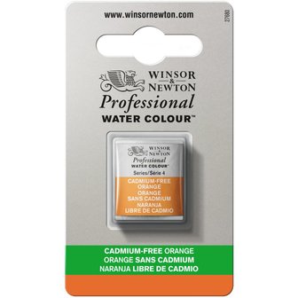 Cadmium-Free Orange (S4) Professional Watercolour van Winsor &amp; Newton Half napje Kleur 899