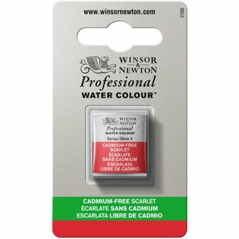 Cadmium-Free Scarlet (S4) Professional Watercolour van Winsor &amp; Newton Half napje Kleur 903