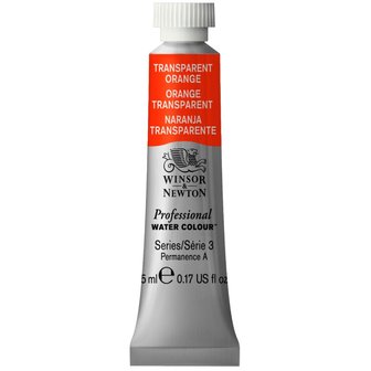 Transparent Orange (S3) Professional Watercolour van Winsor &amp; Newton 5 ml Kleur 650