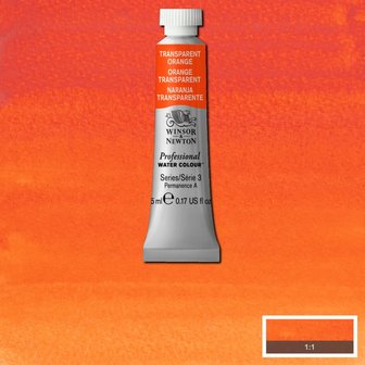 Transparent Orange (S3) Professional Watercolour van Winsor &amp; Newton 5 ml Kleur 650