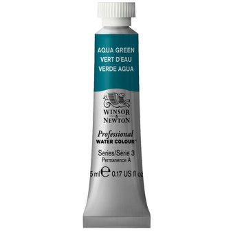 Aqua Green (S3) Professional Watercolour van Winsor &amp; Newton 5 ml Kleur 697