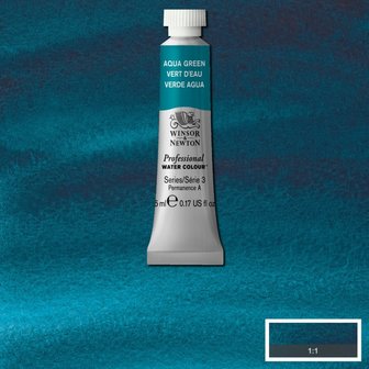 Aqua Green (S3) Professional Watercolour van Winsor &amp; Newton 5 ml Kleur 697