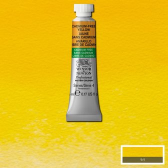 Cadmium-Free Yellow (S4) Professional Watercolour van Winsor &amp; Newton 5 ml Kleur 890