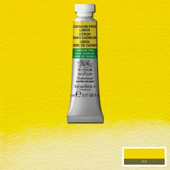 Cadmium-Free Lemon (S4) Professional Watercolour van Winsor &amp; Newton 5 ml Kleur 898