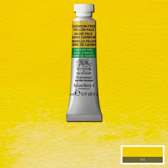 Cadmium-Free Yellow Pale (S4) Professional Watercolour van Winsor &amp; Newton 5 ml Kleur 907