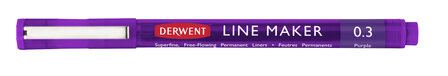 Purple 0.3 Line Maker van Derwent Kleur 580 (Op = Op)