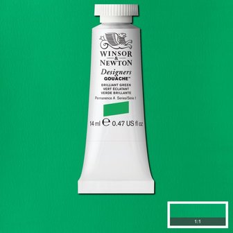 Briliant Green (S 1) Designers Gouache van Winsor &amp; Newton 14 ML Kleur 046