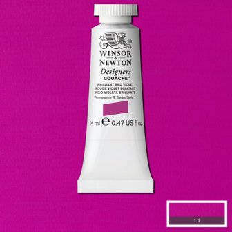 Briliant Red/Violet (S 1) Designers Gouache van Winsor &amp; Newton 14 ML Kleur 050