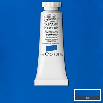 Phthalo Blue (S 1) Designers Gouache van Winsor &amp; Newton 14 ML Kleur 514