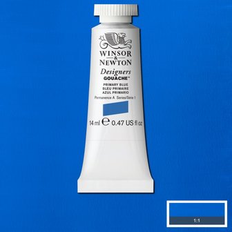 Primary Blue (S 1) Designers Gouache van Winsor &amp; Newton 14 ML Kleur 523