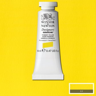 Primary Yellow (S 1) Designers Gouache van Winsor &amp; Newton 14 ML Kleur 527