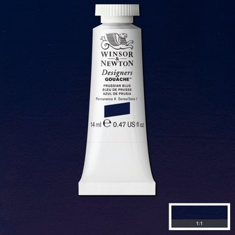 Prussian Blue (S 1) Designers Gouache van Winsor &amp; Newton 14 ML Kleur 538