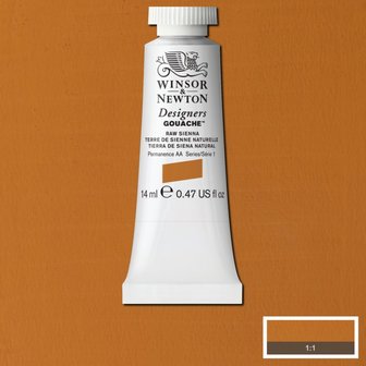 Raw Sienna (S 1) Designers Gouache van Winsor &amp; Newton 14 ML Kleur 552