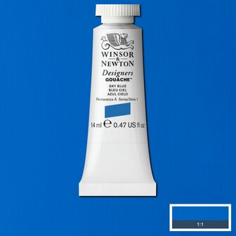 Sky Blue (S 1) Designers Gouache van Winsor &amp; Newton 14 ML Kleur 621