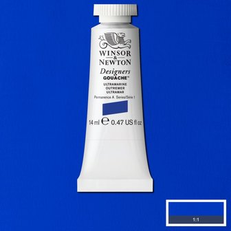 Ultramarine (S 1) Designers Gouache van Winsor &amp; Newton 14 ML Kleur 660