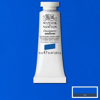 Ultramarine (Green shade) (S 1) Designers Gouache van Winsor &amp; Newton 14 ML Kleur 667