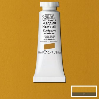 Yellow Ochre (S 1) Designers Gouache van Winsor &amp; Newton 14 ML Kleur 744