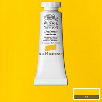 Briliant Yellow (S 3) Designers Gouache van Winsor &amp; Newton 14 ML Kleur 055