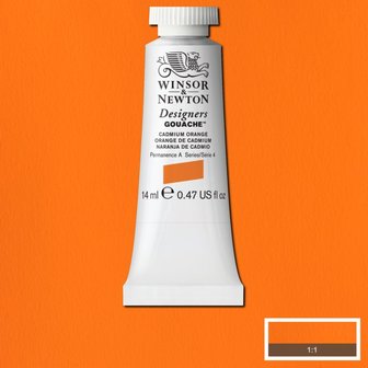 Cadmium Orange (S 4) Designers Gouache van Winsor &amp; Newton 14 ML Kleur 089