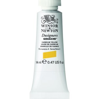 Cadmium Yellow (S 4) Designers Gouache van Winsor &amp; Newton 14 ML Kleur 108