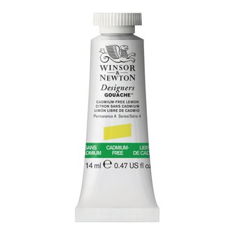 Cadmium-Free Lemon (S 4) Designers Gouache van Winsor &amp; Newton 14 ML Kleur 898