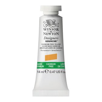 Cadmium-Free Yellow (S 4) Designers Gouache van Winsor &amp; Newton 14 ML Kleur 890