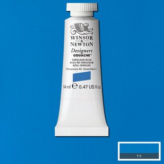 Cerulean Blue (S 4) Designers Gouache van Winsor &amp; Newton 14 ML Kleur 137