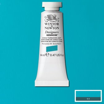 Cobalt Turquoise Light (S 4) Designers Gouache van Winsor &amp; Newton 14 ML Kleur 191