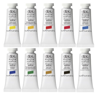 Introductie set Designers Gouache van Winsor &amp; Newton 10 x 14 ML Set 173